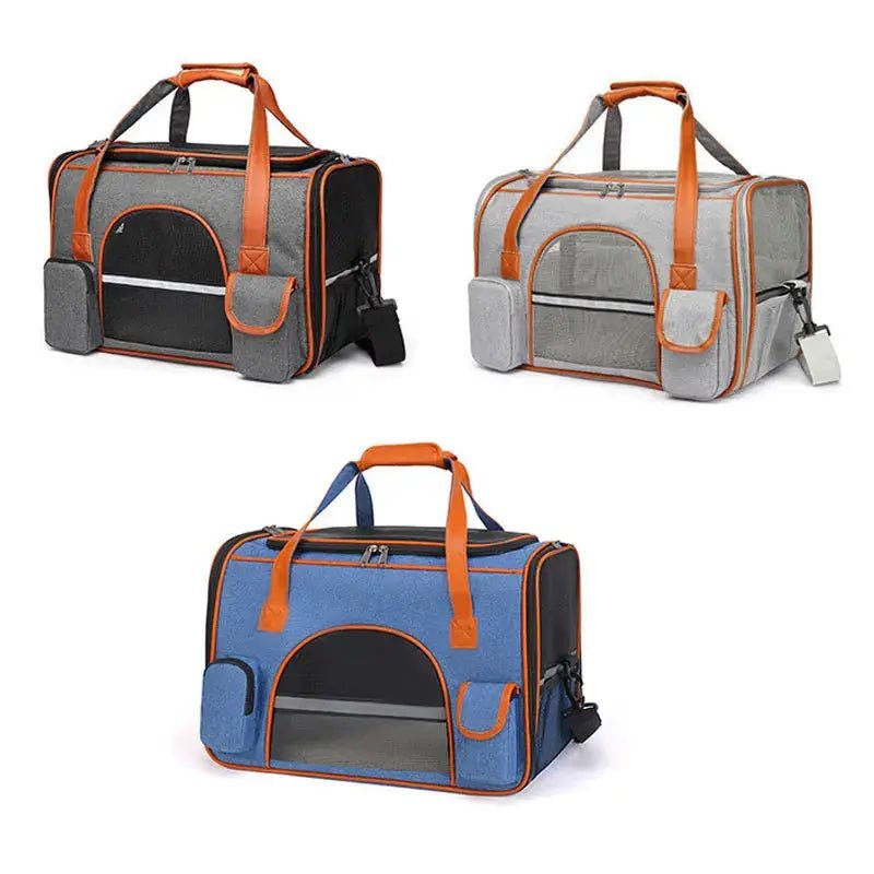 Airline Approved Pet Travel Carrier Bag- Breathable Travel Bag for Small Dogs & Cats