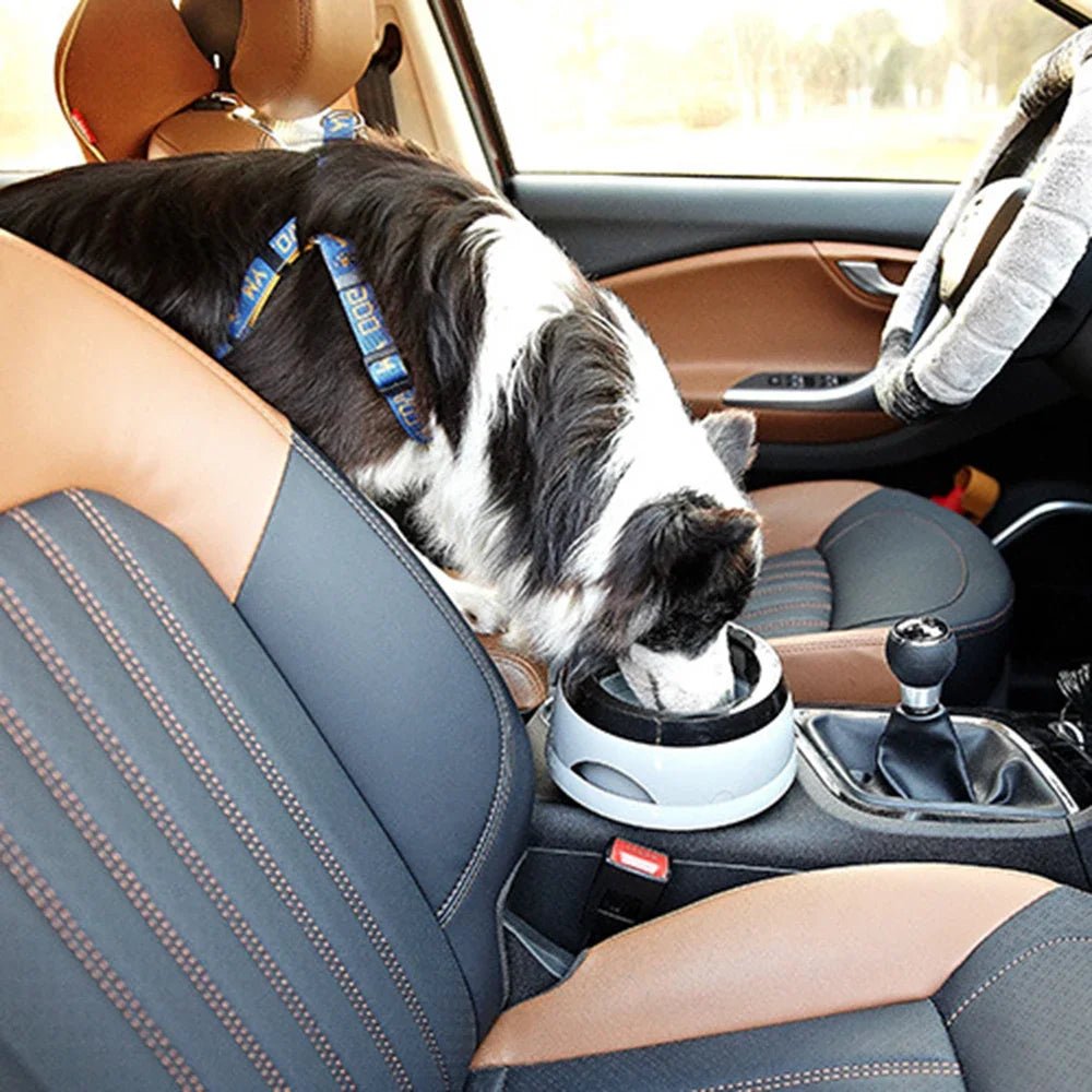 Dog Travel Water Bowl - Non-Spill Floating Design for Vehicles