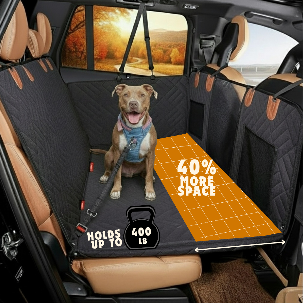Dog Seat Cover with Hard Bottom