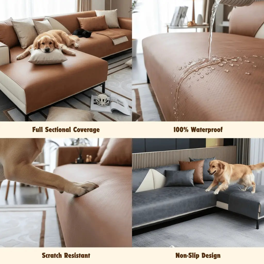 Sectional Sofa Dog Cover | Waterproof & Scratch-Resistant