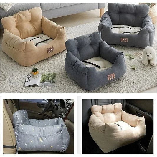 Comfortable Soft Dog Car Seat & Seat Cover