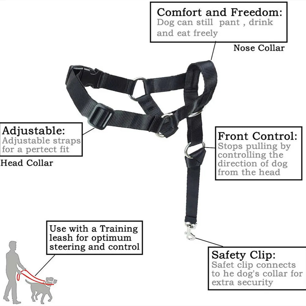 No Pull Dog Head Halter Training Collar | Leader Harness