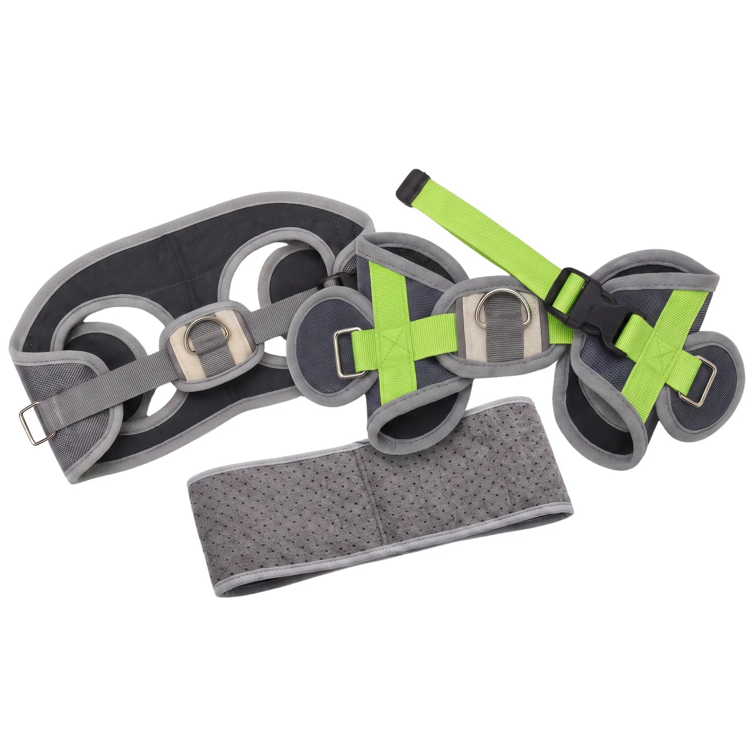 Wheelchair Replacement Harness Set: Front, Back and Belly Support