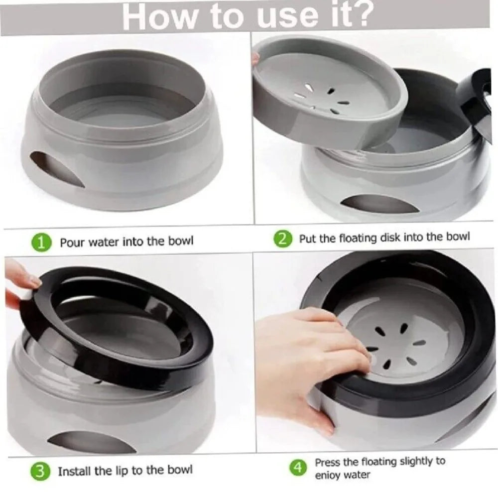 Portable Dog Water Bowl - Large Capacity, Non-Spill for Travel