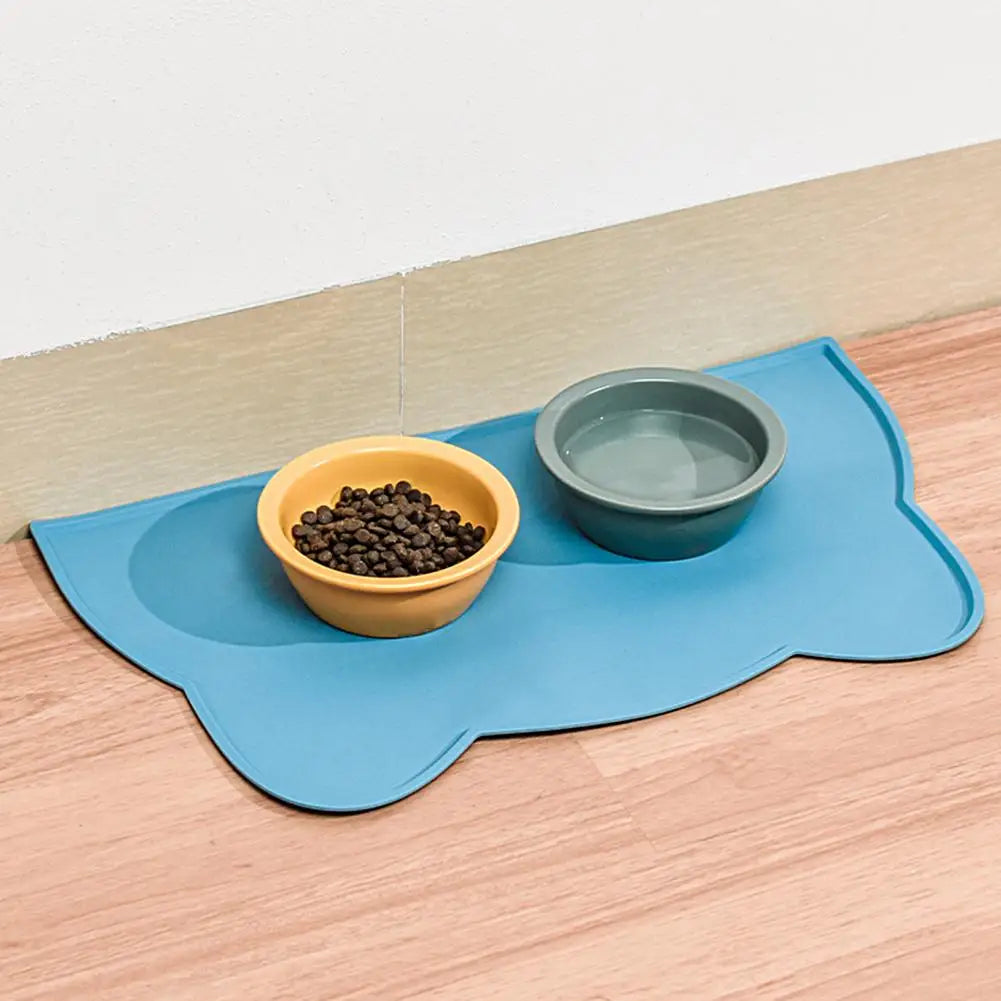 Cat Food Mat - Waterproof Silicone Cat Feeding Pad for Mess-Free Meals