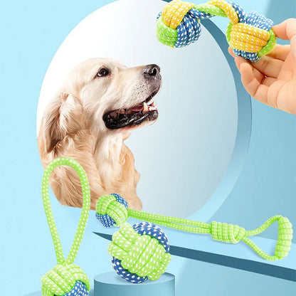 Durable Dog Chew Toy - Braided Dog Knot Toy for Teeth Cleaning