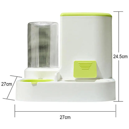 2-in-1 Pet Automatic Feeder & Water Dispenser