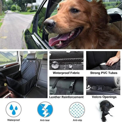 Dog Car Seat - Waterproof Hammock Carrier for Safe Travel