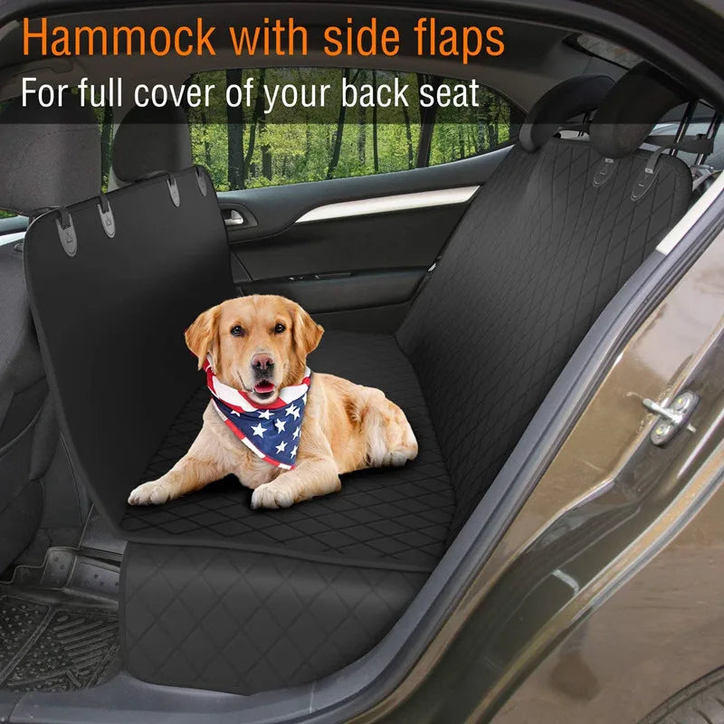 Waterproof Dog Car Seat Cover with Hard Bottom Hammock