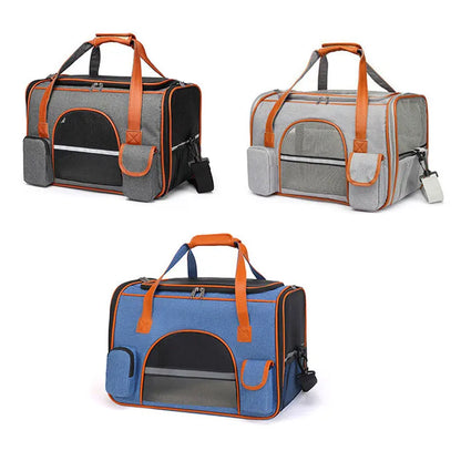 Airline Approved Pet Travel Carrier Bag- Breathable Travel Bag for Small Dogs & Cats