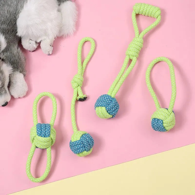 Durable Dog Chew Toy - Braided Dog Knot Toy for Teeth Cleaning