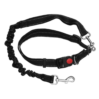 Dog Bungee Leash No Pull - Adjustable Hands-Free Leash for Running