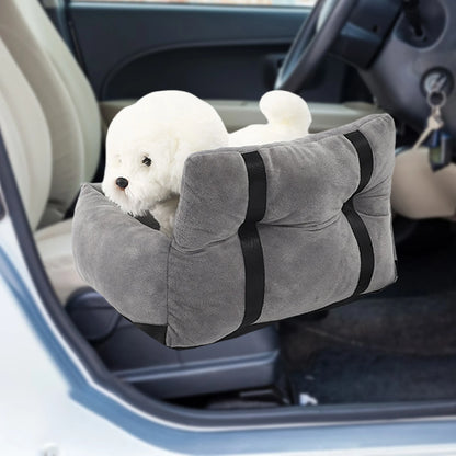 Dog Carrier for Car - Anti-Slip Booster Seat with Adjustable Strap