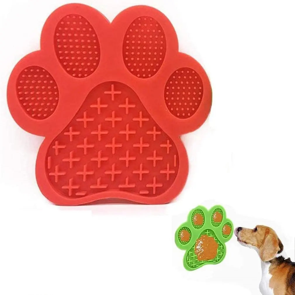 Silicone Dog Lick Pad - Wall-Mounted Slow Feeder for Bathing