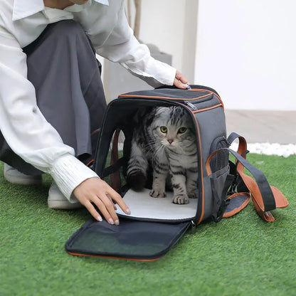 Airline Approved Pet Travel Carrier Bag- Breathable Travel Bag for Small Dogs & Cats