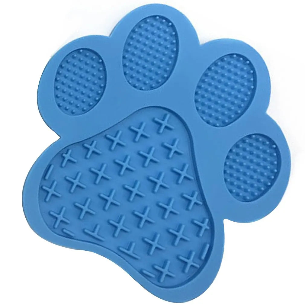 Silicone Dog Lick Pad - Wall-Mounted Slow Feeder for Bathing