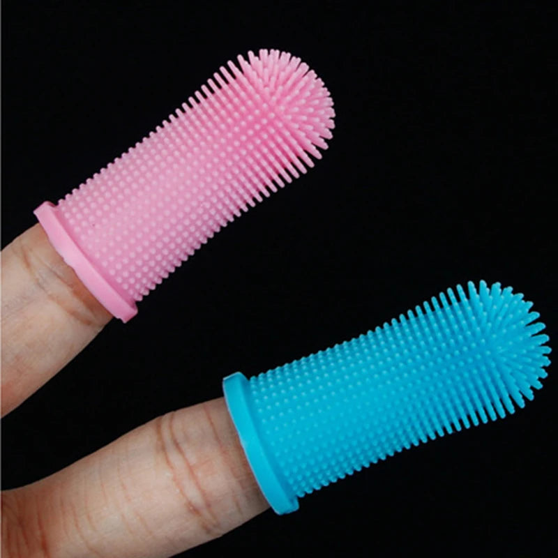 Silicone Cat & Dog Toothbrush - Finger Brush Care