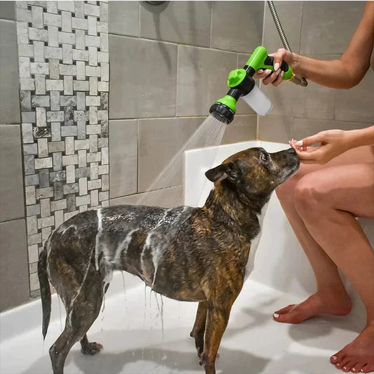 High-Pressure Dog Shower - 3-Mode Adjustable Sprayer & Soap Dispenser