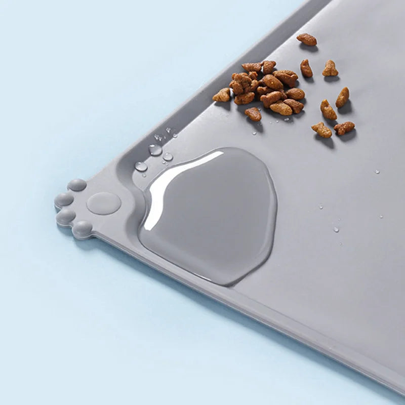 Dog Food Mat - Waterproof Silicone Dog Mat for Food