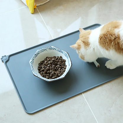 Dog Food Mat - Waterproof Silicone Dog Mat for Food