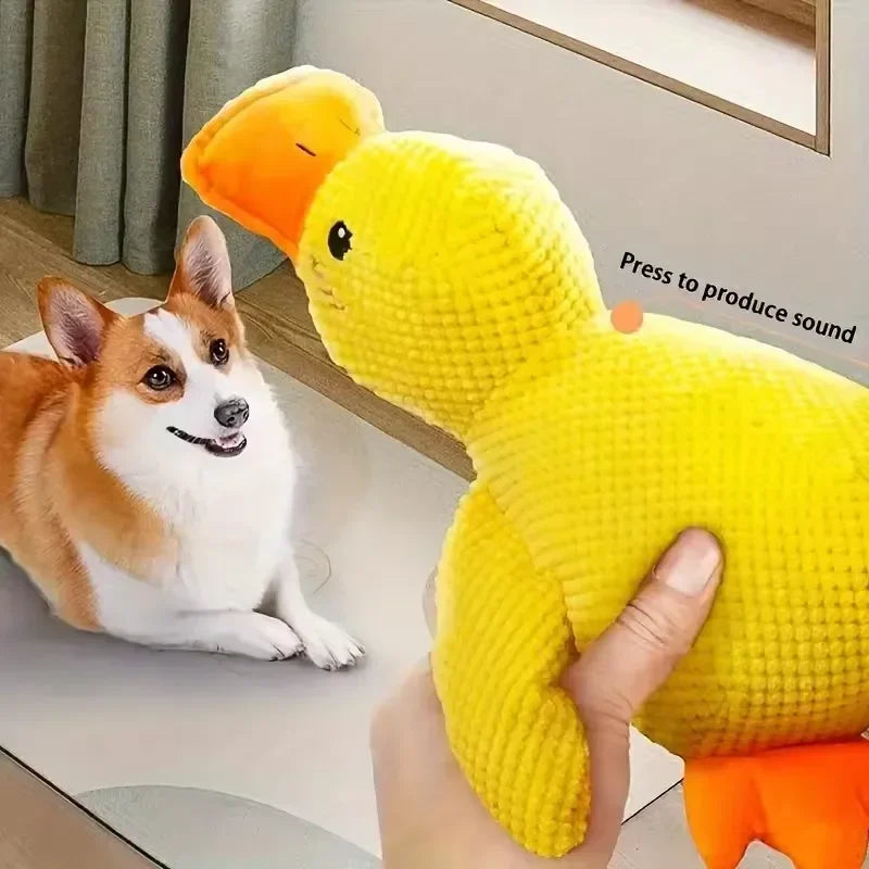 Yellow Duck Dog Toy for Puppies