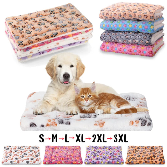 Soft Pet Blanket - Flannel Cat and Dog Blanket for Beds & Mats