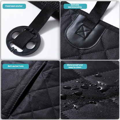 Waterproof Dog Car Seat Cover - Foldable & Thick