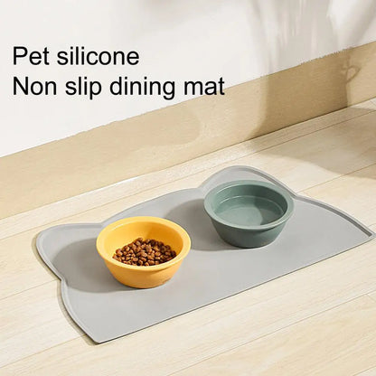 Cat Food Mat - Waterproof Silicone Cat Feeding Pad for Mess-Free Meals