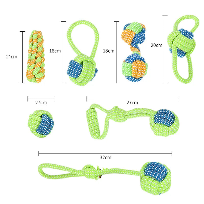 Durable Dog Chew Toy - Braided Dog Knot Toy for Teeth Cleaning