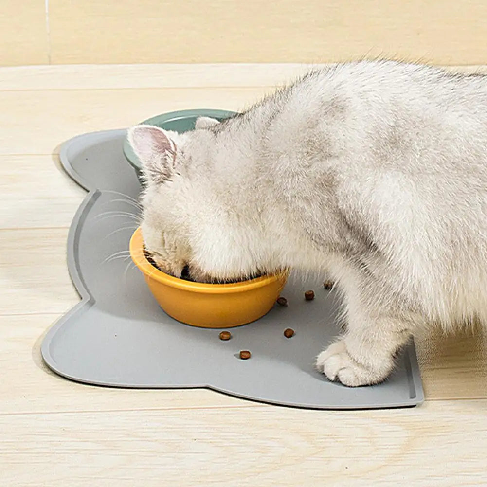 Cat Food Mat - Waterproof Silicone Cat Feeding Pad for Mess-Free Meals