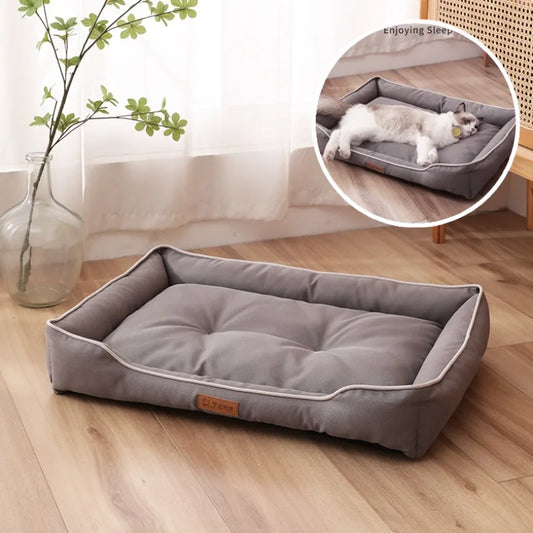 Luxury Waterproof Soft Pet Bed - Scratch-Resistant Cat & Dog Bed | Sofa