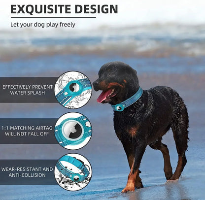 Airtag Dog Collar with Waterproof Tracker