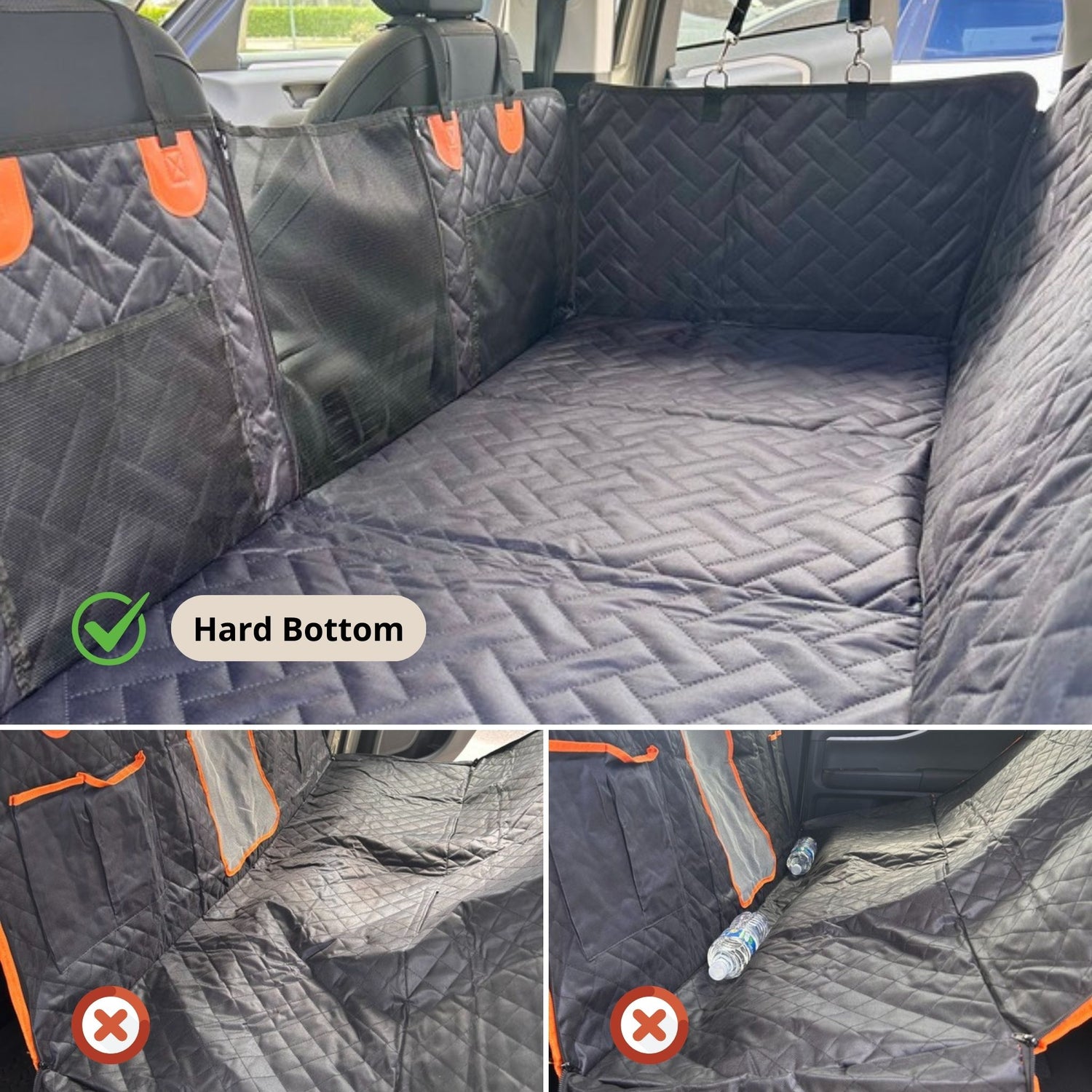 MAXFUT Dog Back Seat Extender For Trucks - Convert Rear Seat Into Dog Bed, Hammock Style Cover For F150, RAM 1500, Silverado