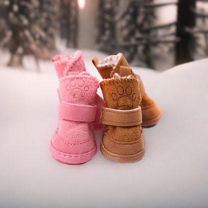 4Pcs Waterproof Winter Dog Boots | Warm Dog Shoes for Snow