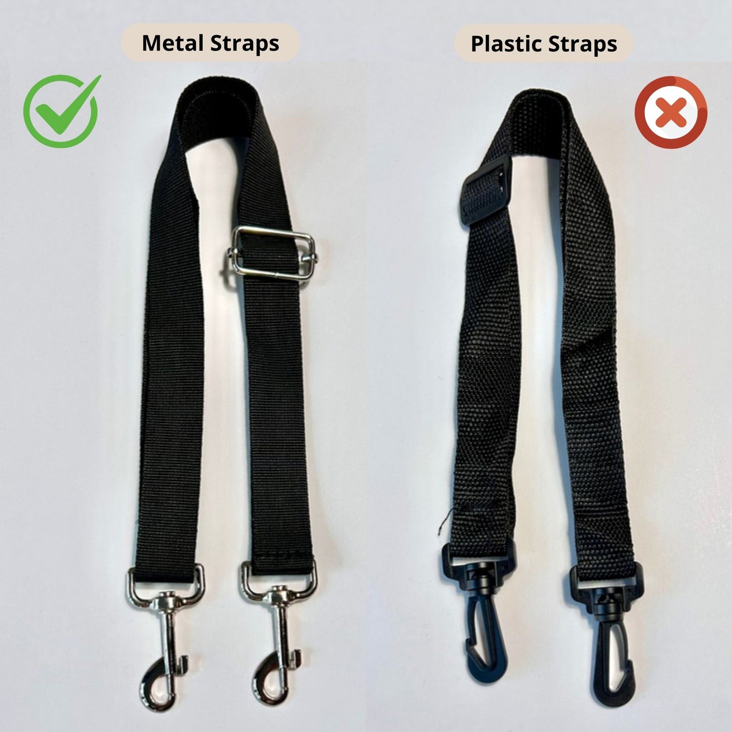 metal straps vs plastic straps